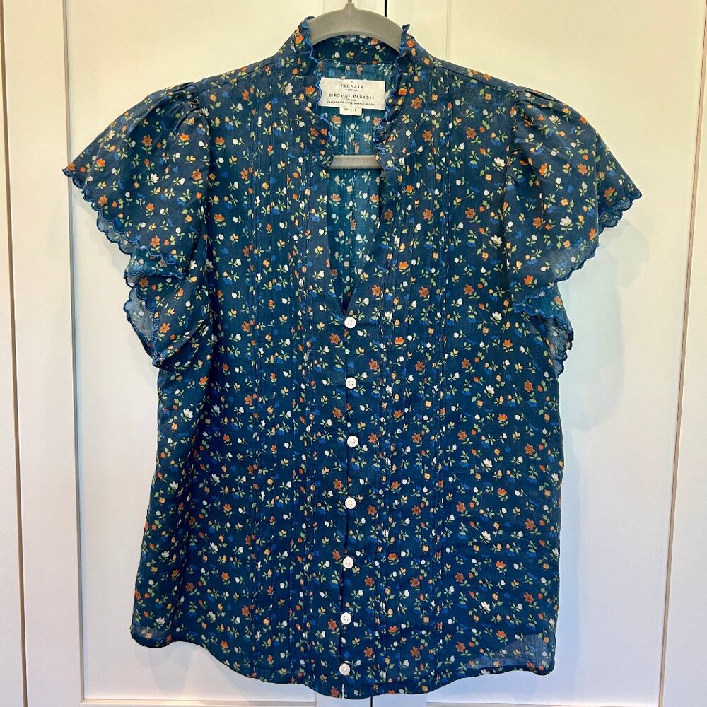 Trovata Birds of Paaradis Small Short Sleeve Top